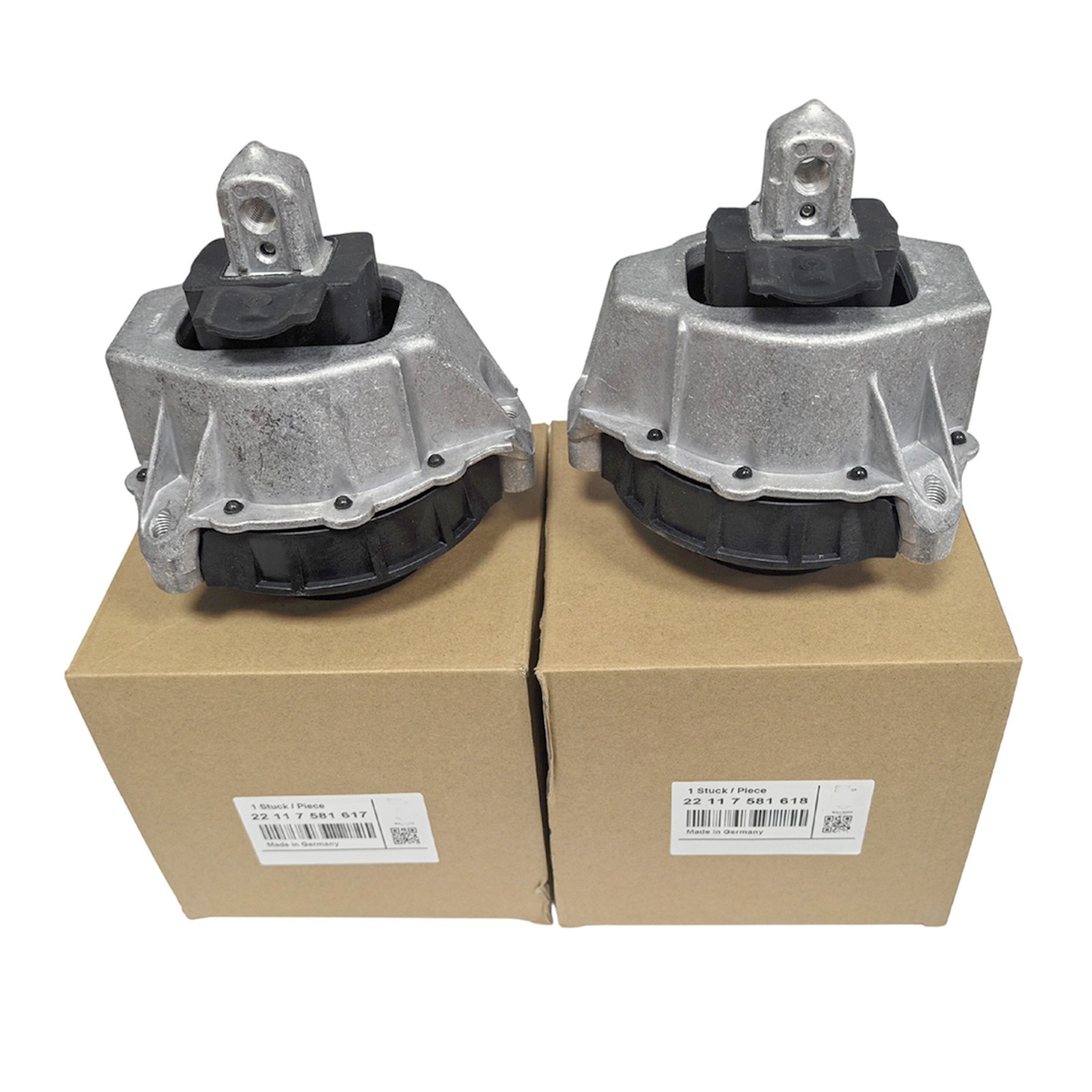 2Pcs OEM Engine Motor Mount Left & Right 22117581617 22117581618 For BMW 330i