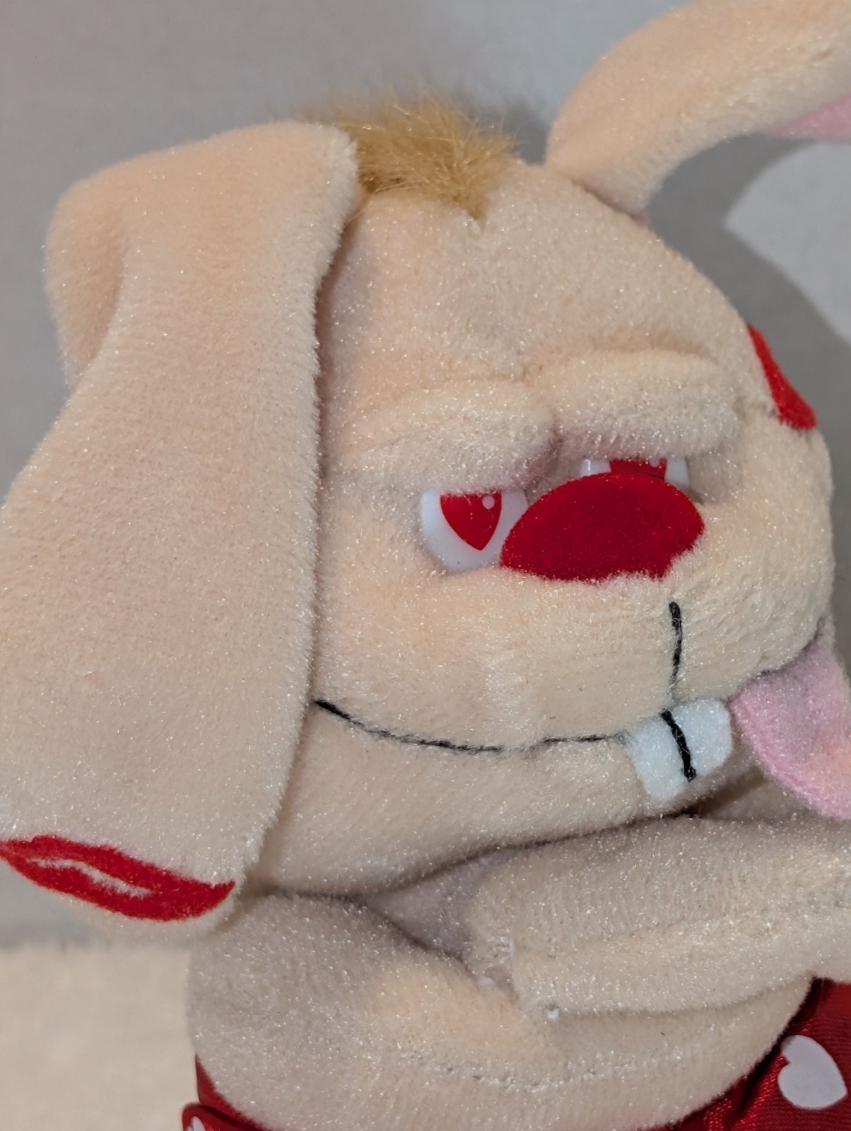 Vintage 90s Meanies Plush Lot 3 Holiday Valentine's Day , Xmas Stocking Stuffers