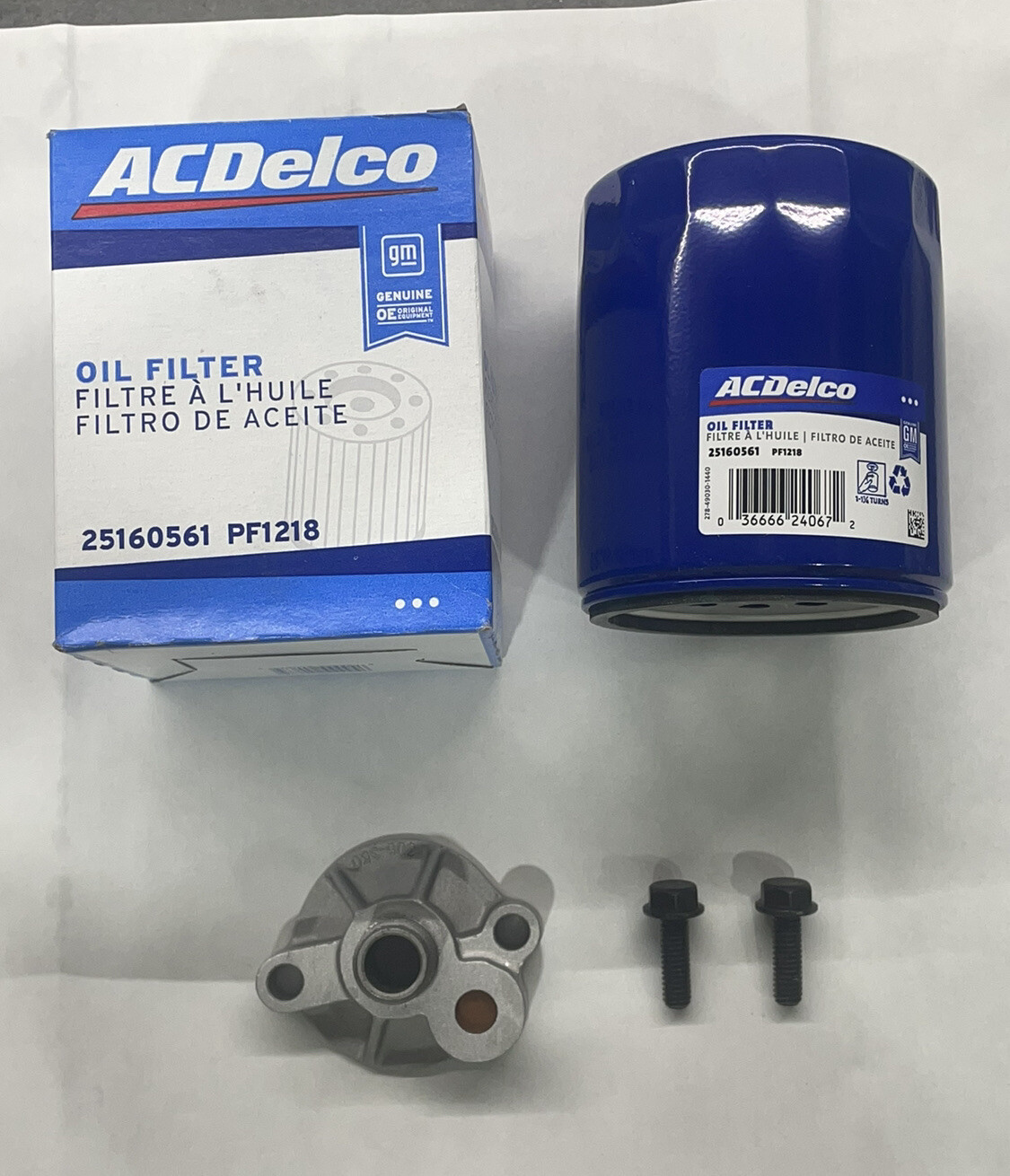 BBC Chevy Oil Filter Adapter BBC Chevrolet 396 402 427 454 With AC Delco Filter