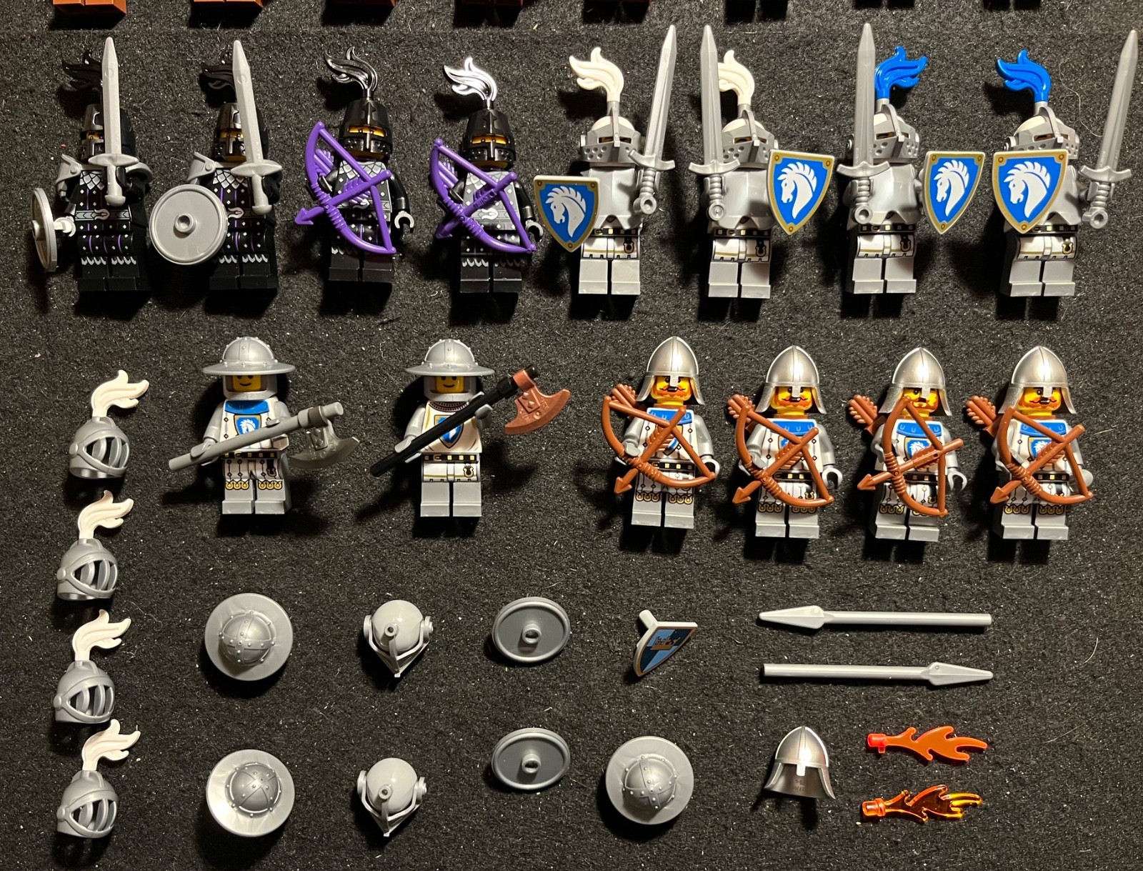 LEGO Minifigures Lot - Castle Theme - Kraken, Horse, Snake Knights