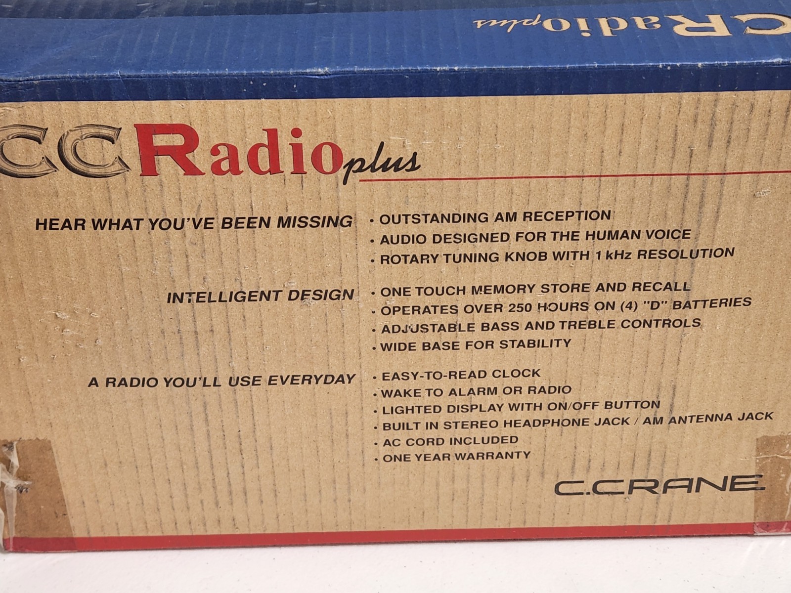 C.Crane CC Radio Plus Am/Fm/Tv Weather + NOAA Alert Radio (NOS)