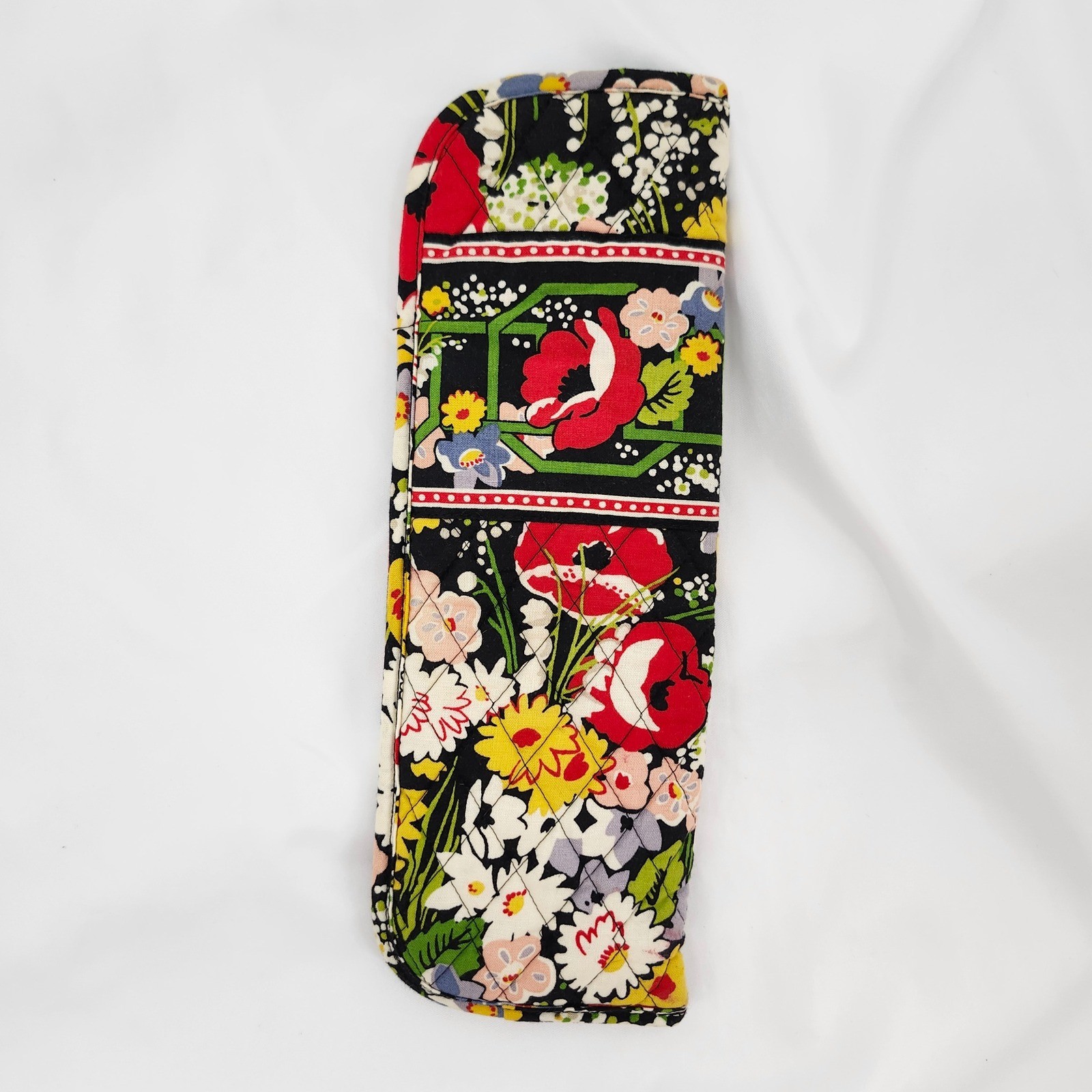 Vera Bradley Retired Poppy Fields Quilted Cotton Flat/Curling Iron Sleeve Travel