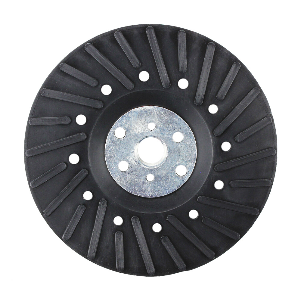 5" x 5/8"-11 Resin Fiber Disc Backing Pad with Lock Nut for Angle Grinder