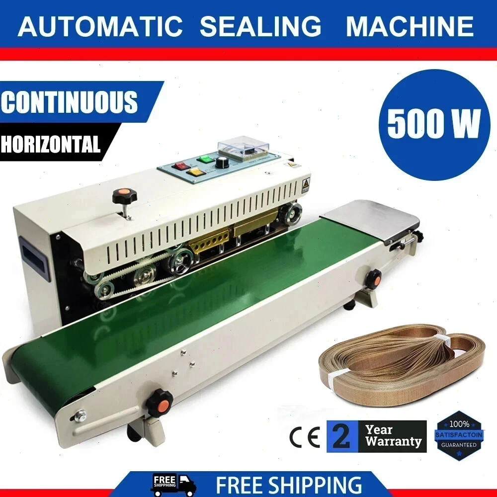 US FR900 220V Continuous Horizontal Plastic Bag Auto Sealing Packing Machine CE