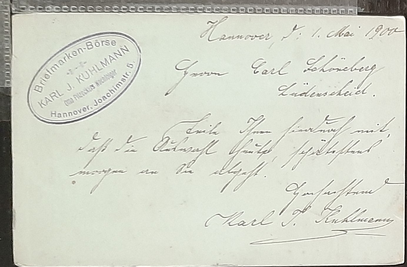 y(GER-867) GERMANY 1900 REICHPOST 2pf postal postcard used (3) different cards