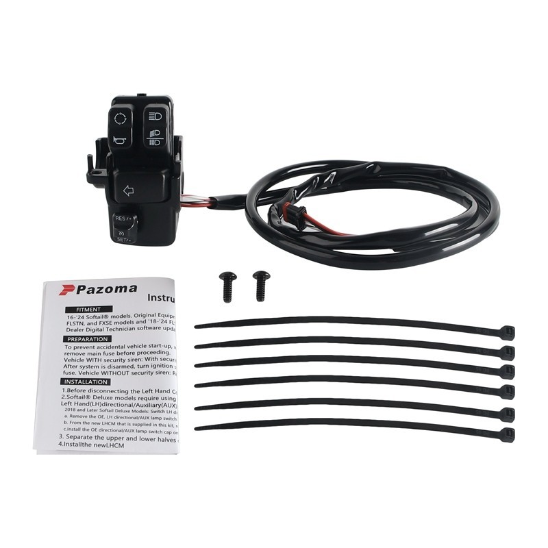 Cruise Control Kit For 16-24 Harley Softail Fatboy Breakout Street Bob Low Rider