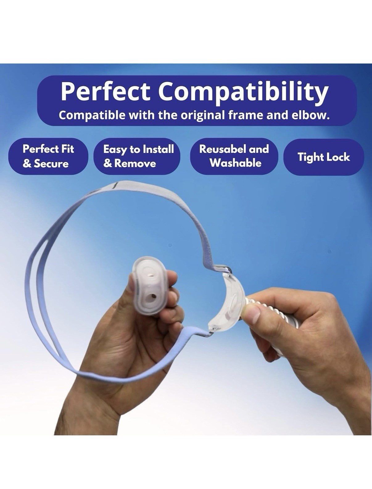 Restful Night Replacement Nasal Pillow Cushion for ResMed AirFit P10 – Medium