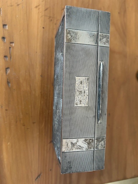 Vintage sterling silver cigarette box 16.26 Troy Oz (See Below)