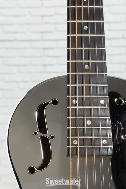 Recording King Parlor Resonator Acoustic Guitar - Nickel