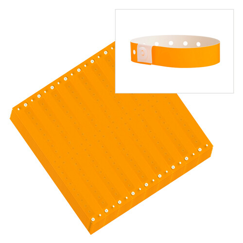 Plastic Wristbands 500 or 1,000 Count - Choose your Color - Security Bracelets