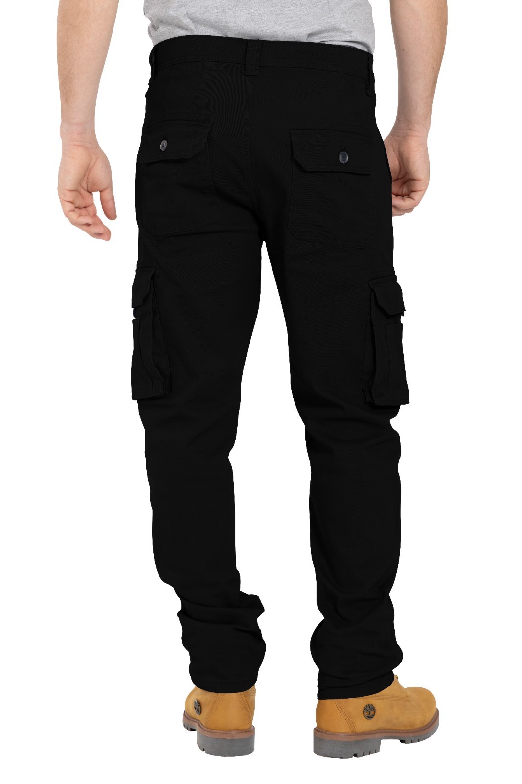 Men's Flex Cargo Trousers Heavy Duty Stretch Casual Pants