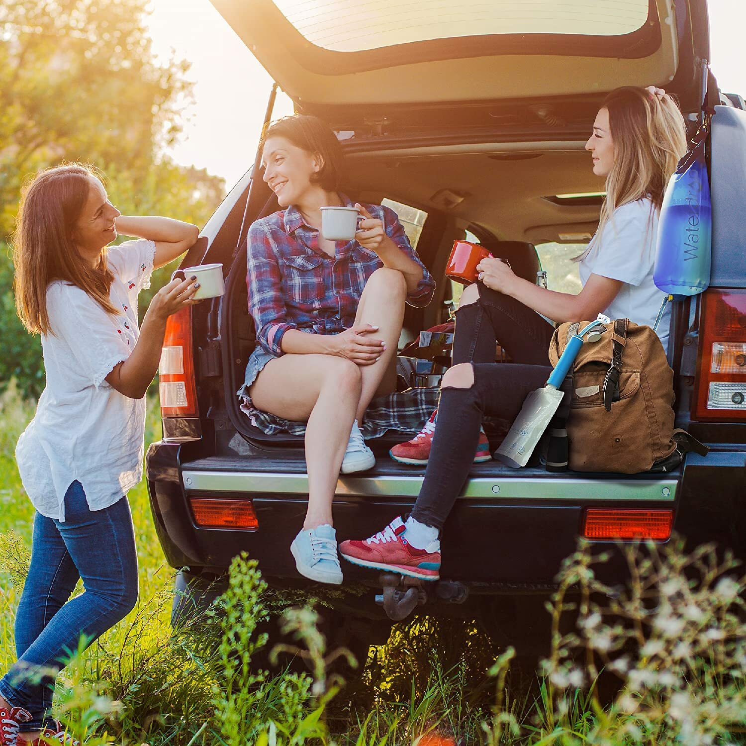 Gravity Water Bag,Portable Foldable Gravity-Fed Water Bag for Backpacking,1.5GaL