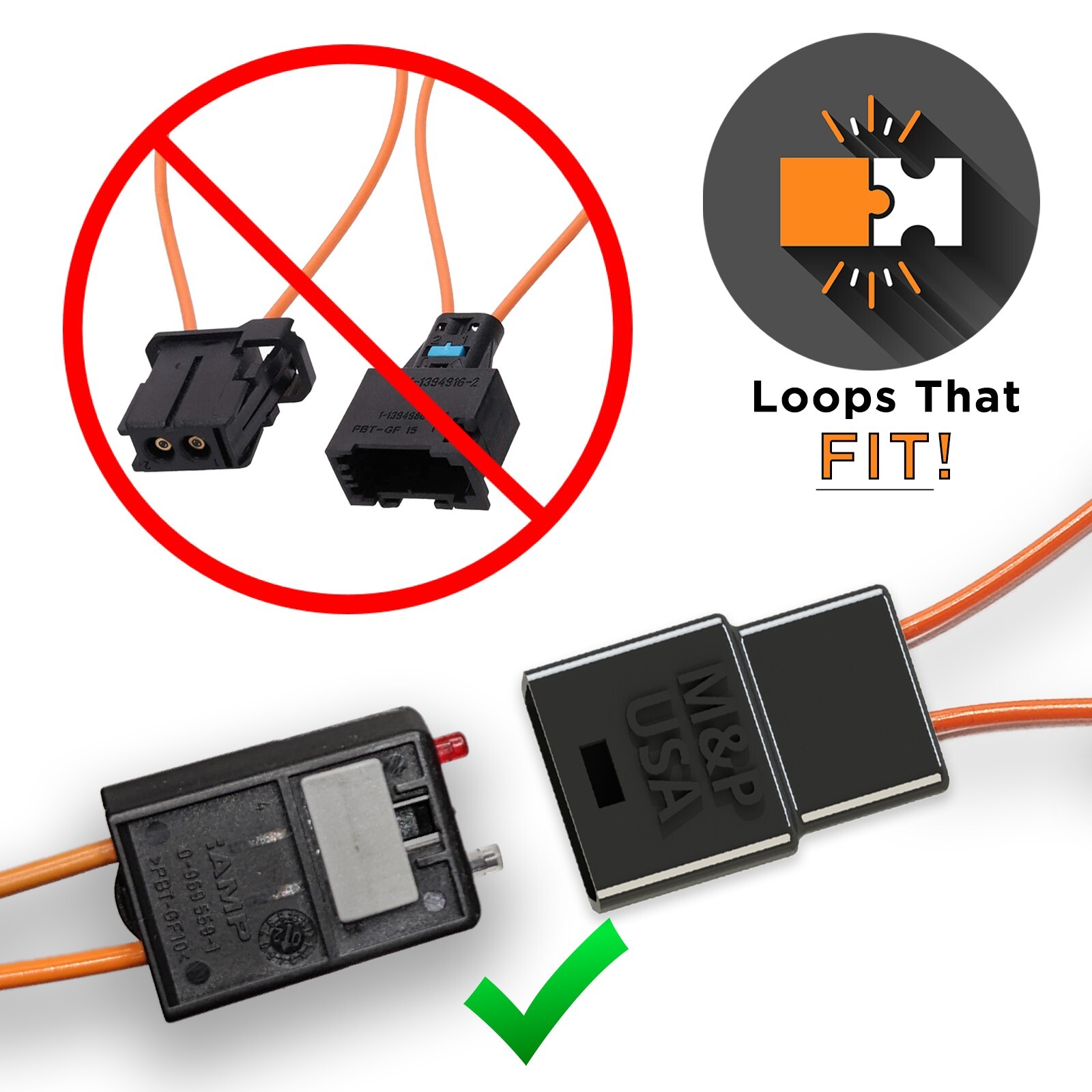 D2B Fiber Optic Bypass Loop Compatible with Mercedes 1998-2003