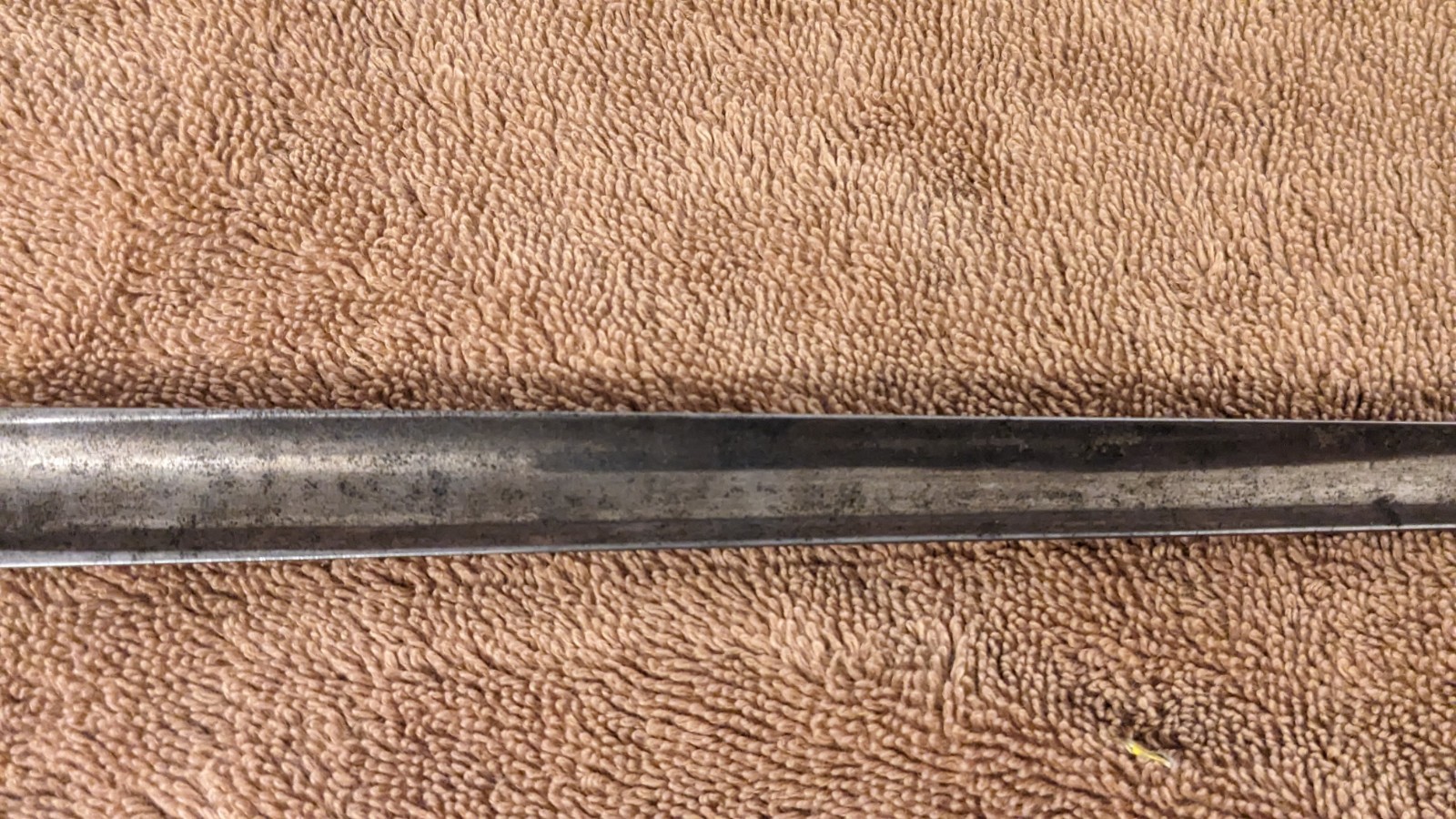 1876 Martini Henry British socket bayonet with leather scabbard Boer War WWI