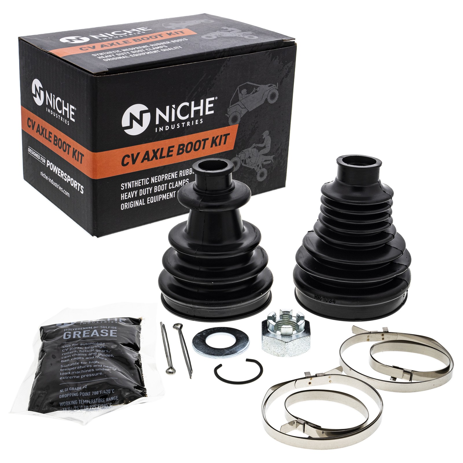 NICHE Rear CV Axle Boot Kit for Polaris RZR S 800 4 2203336 2203860 UTV