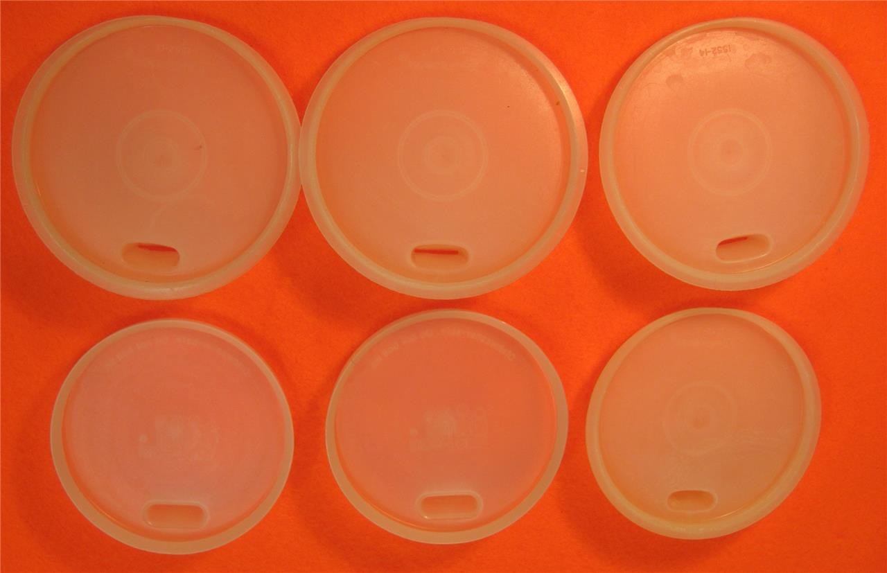 Tupperware Sipper Sippy Cup Vintage Flat G Bell Tumbler Lid 1552 INDIVIDUAL SEAL