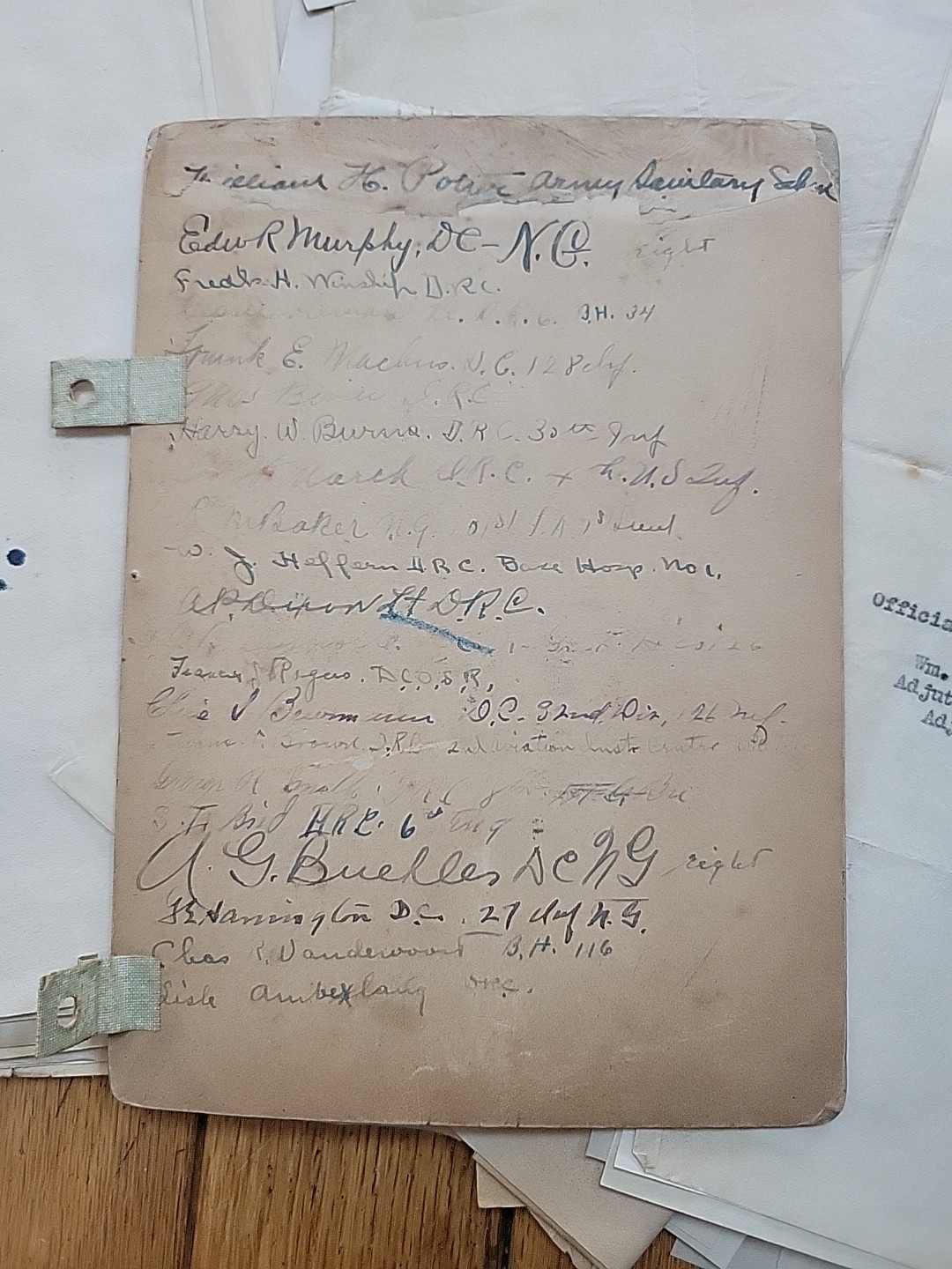 WWI Cecil Fletcher Dentist Archive AEF Photos Documents France WW1 1st Depot