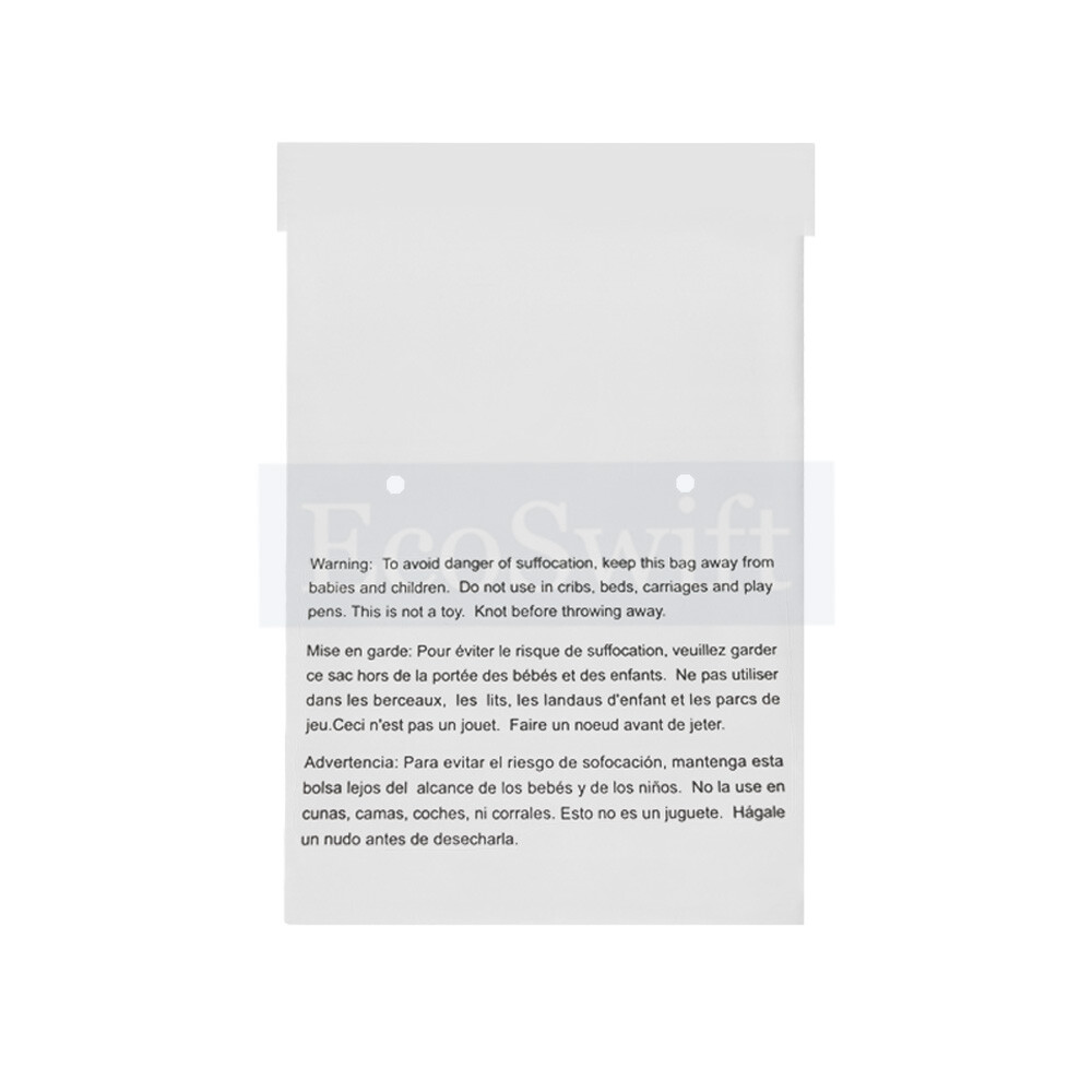 1-10000 12x17 EcoSwift Self Seal Suffocation Warning Clear Poly Bags Free Ship
