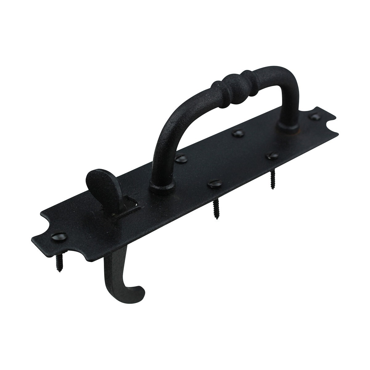 Black Cast Iron Norfolk Door Latches with Mounting Hardware Renovators Supply