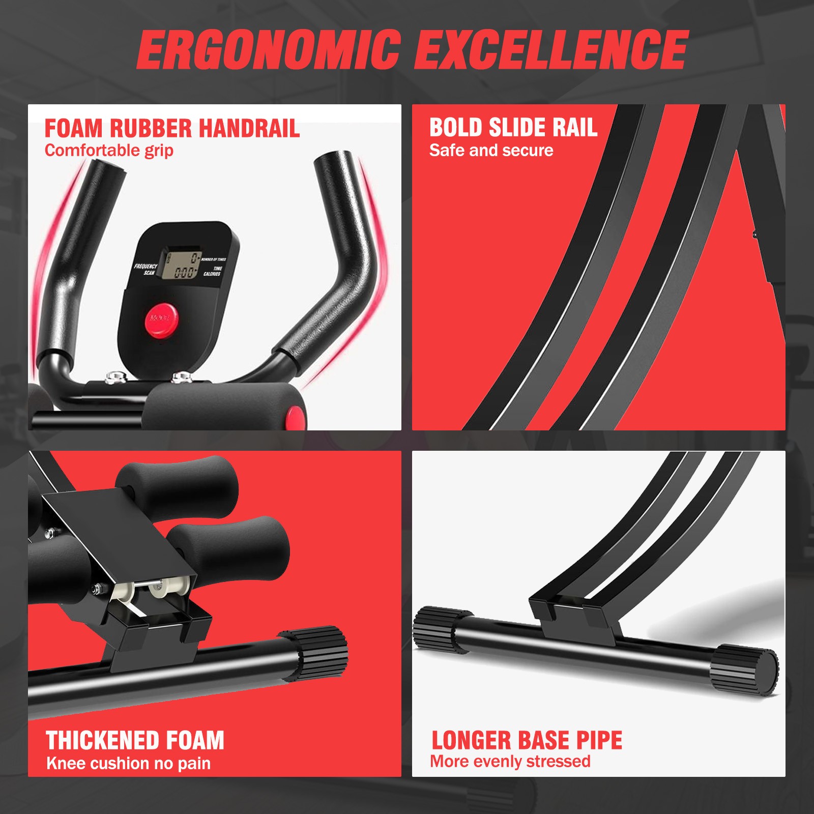 Ab Abdominal Exercise Machine Cruncher Trainer Body Shaper Gym Equipment Trainer