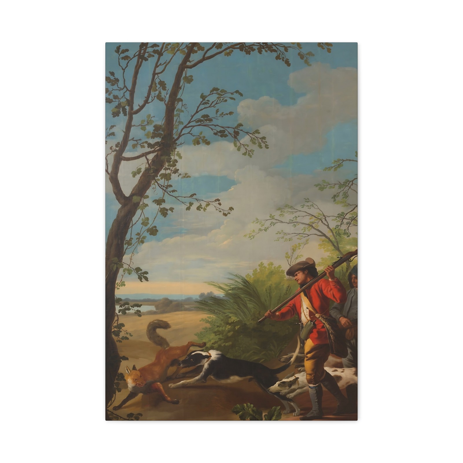 Castillo, José del - Fox Hunting - Canvas Wall Art