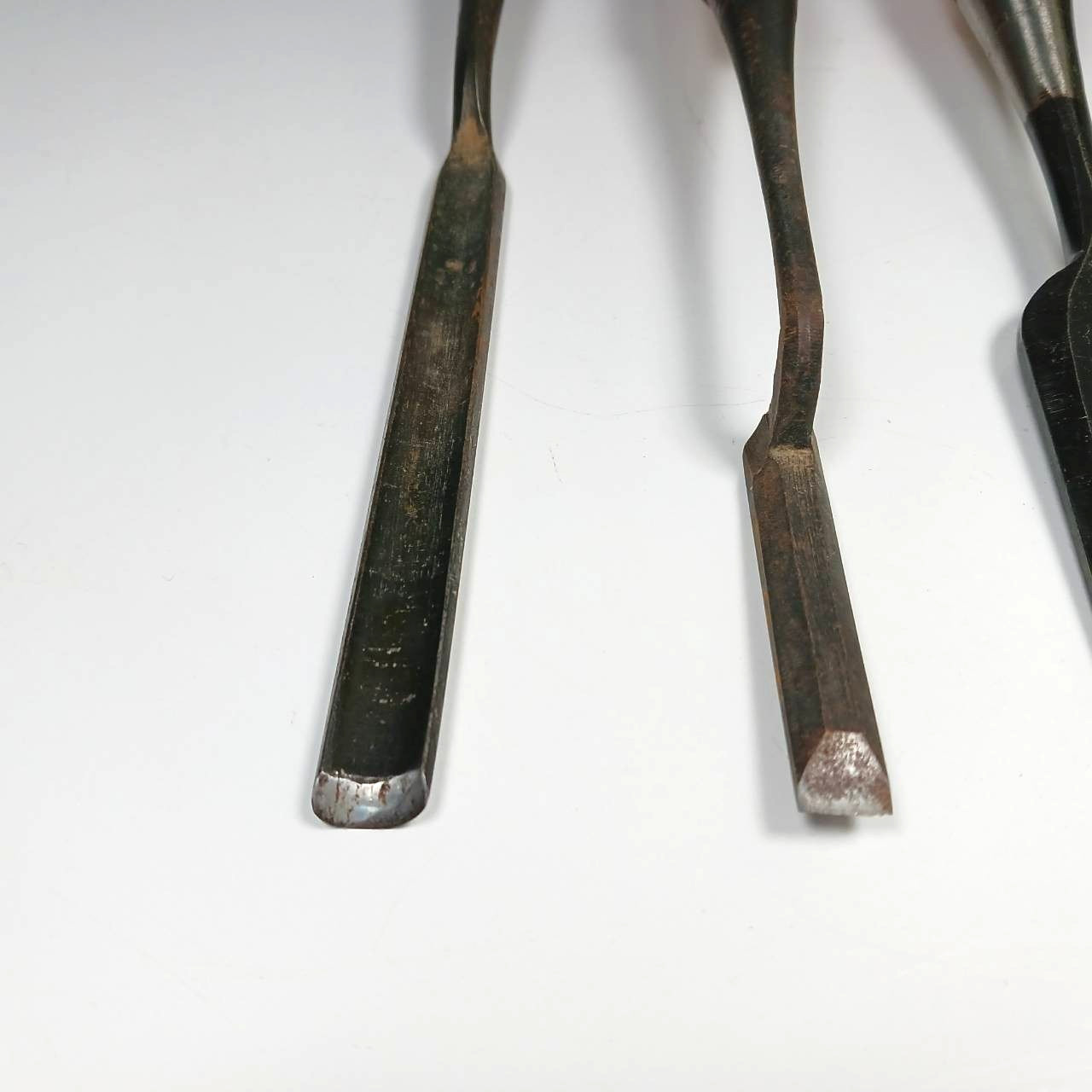 Japanese Nomi Chisel set of 4 KANE-SADA ┓定 etc. 9-30mm Chisels Japan / AI1812T