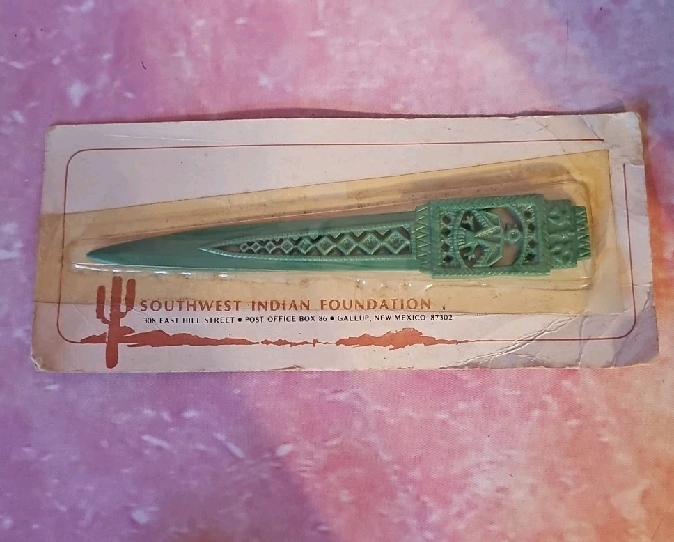 Vintage Native American Thunderbird Letter Opener Southwest Indian Foundation NM