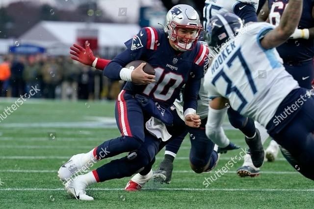 Mac Jones Autographed Game Used Photomatched Rookie Football Career High 🔥