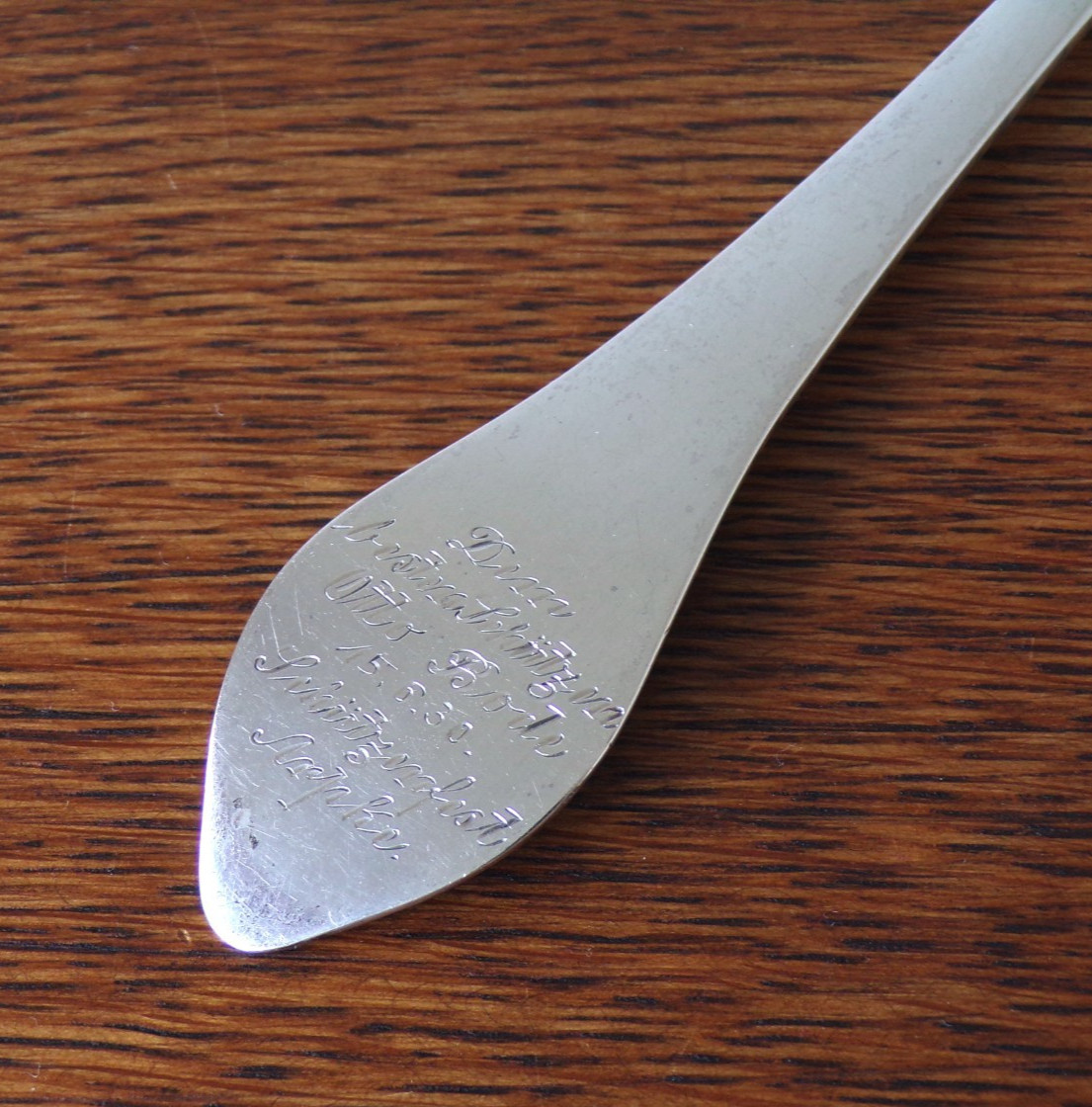 GERMAN Presentation SHOOTER FESTIVAL Award 800 Silver SERVING SPOON Rifles 54 Gr