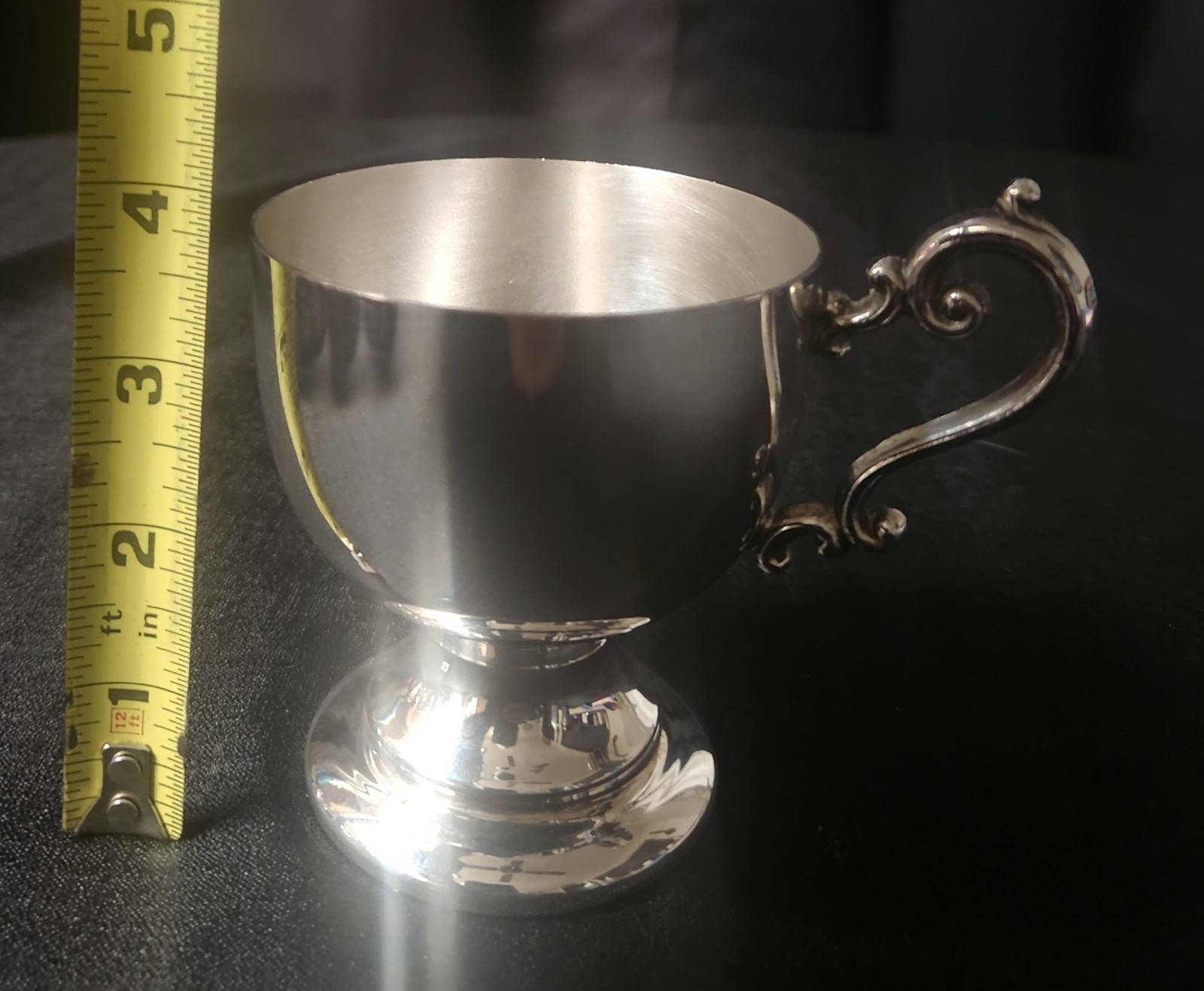 Vintage Silver Plated Punch Cups Victorian/Georgian Style - Set of Eight