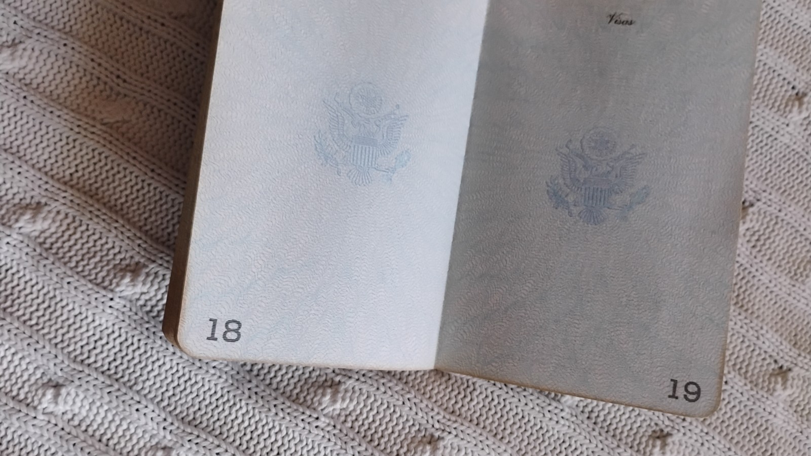 VINTAGE PASSPORT USA 1967 TRAVEL UK and The Netherlands