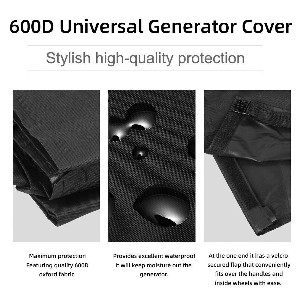 Universal Generator Cover 600D Waterproof For 3000-5000watt (32" X 24" X 24")