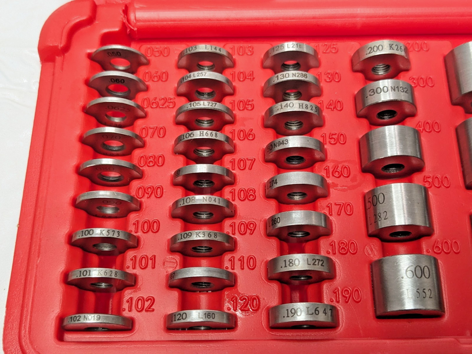 SPI 36 Piece Gage Block Set 0.05" to 1'' Range Steel w/Cert 630-40552