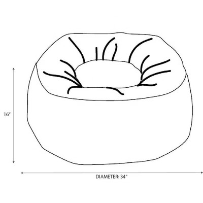 Sensory Friendly Cocoon Kids' Seat Blue - Pillowfort