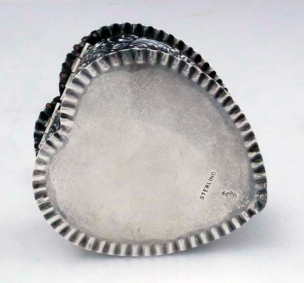 American Sterling Silver Heart Box by Durgin