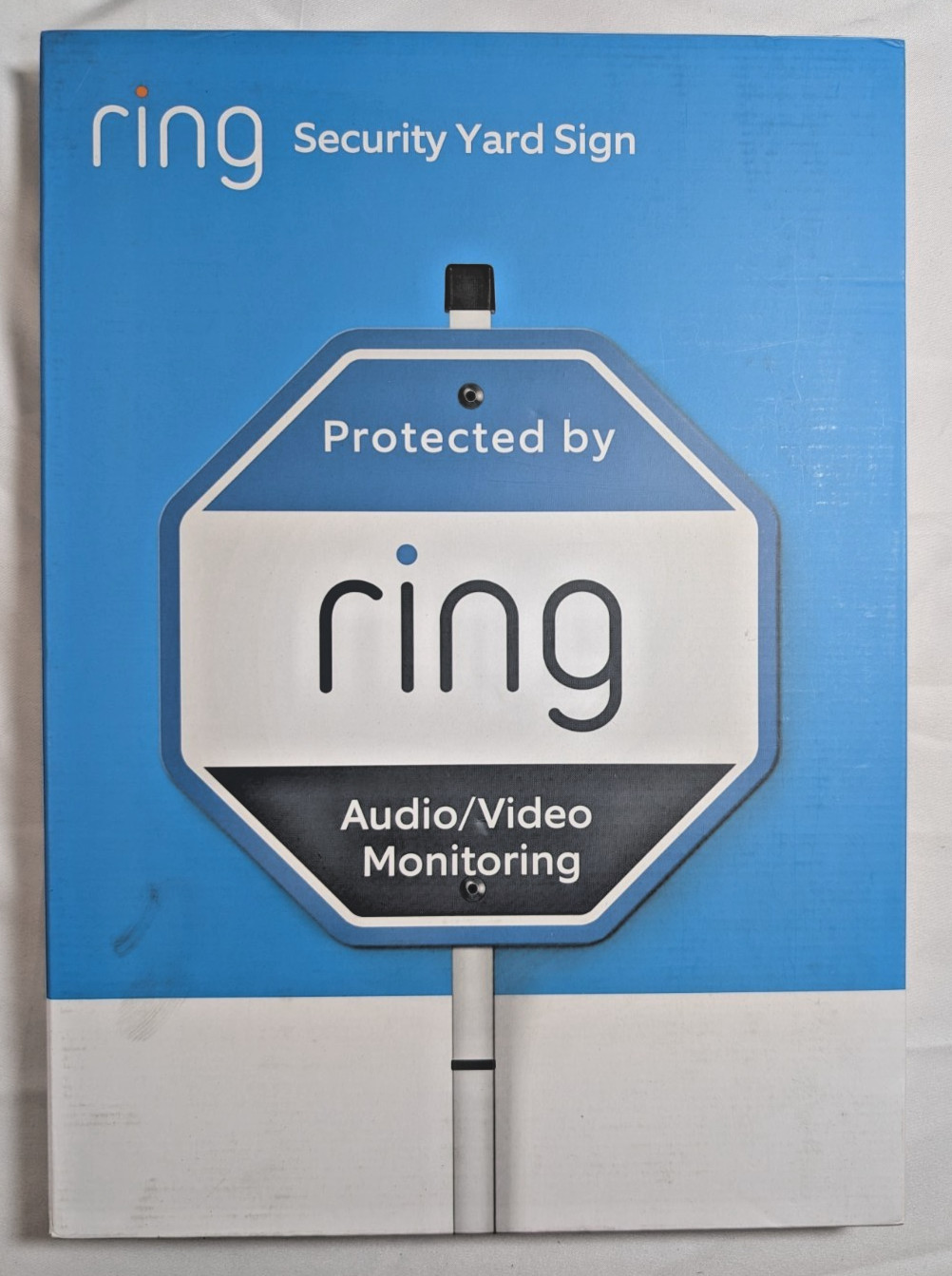 Ring Security Yard Sign Audio Video Monitoring Ultra- Reflective w/ Satin Finish