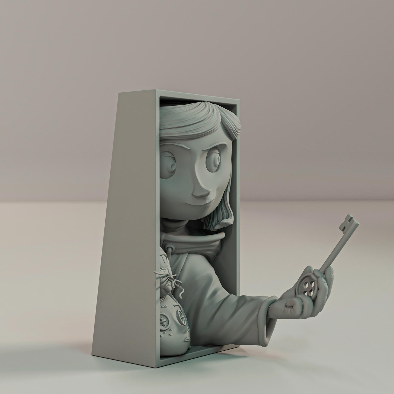 Coraline Inspired Book Nook - Other Mother's Gateway Bookshelf Insert