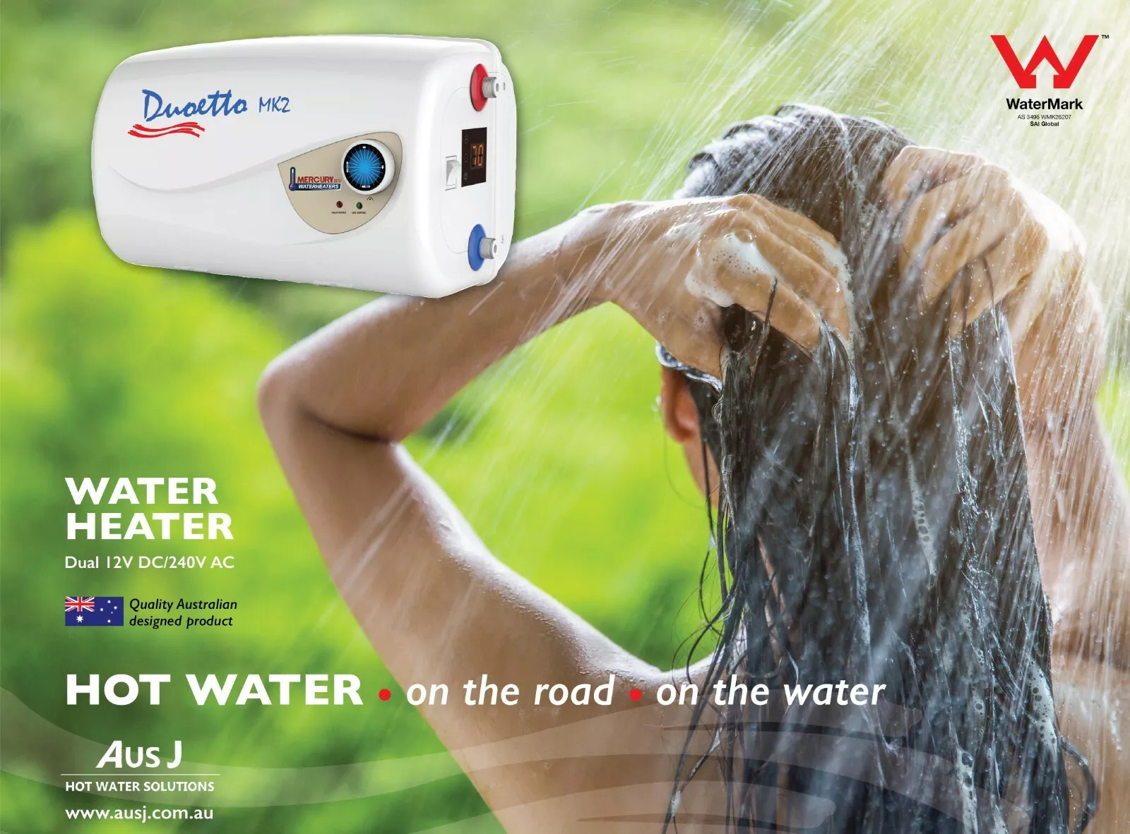 Duoetto MK2 Digital Dual Voltage (12v/240v) Electric 10L Storage Water Heater