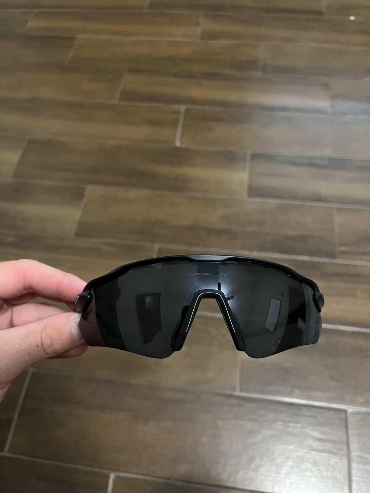 Black and Grey Oakley Radar EV Path