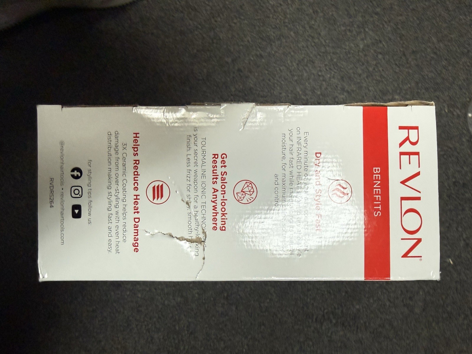 Revlon RVDR5264 Infrared Hair Dryer with Clips 1875W