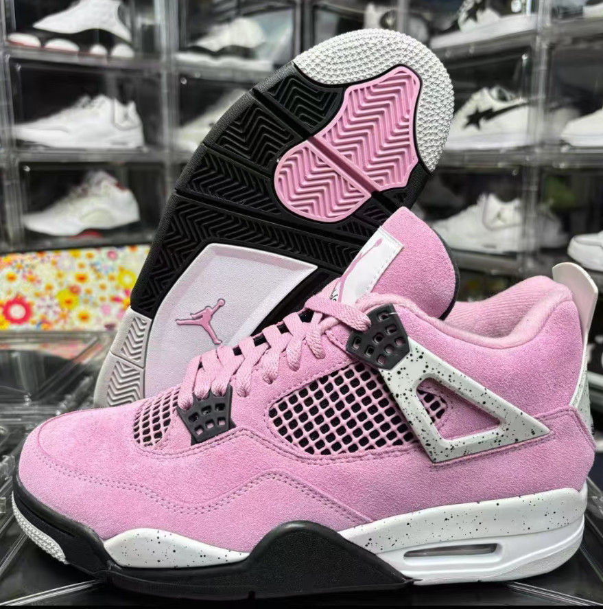 Jordan 4 "Orchid" Mid Top Retro Women's and Men's Basketball Shoes US 5-12