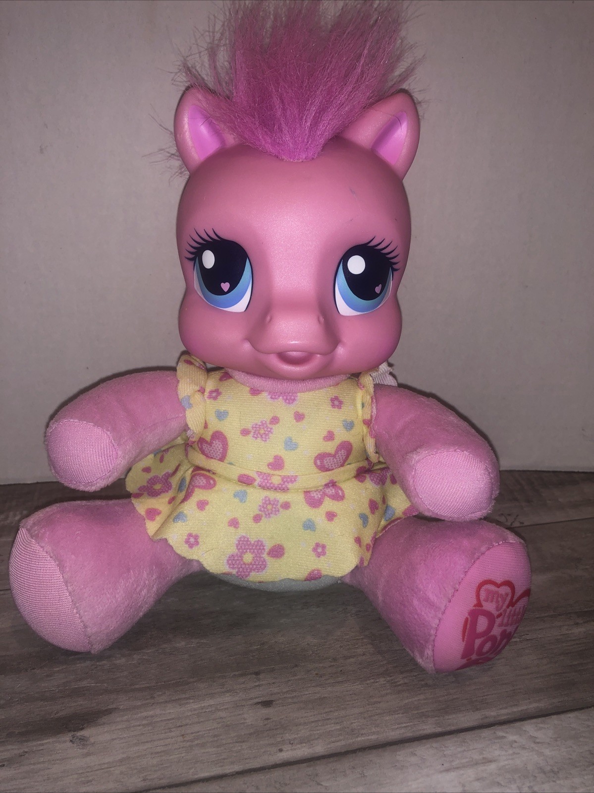Hasbro My Little Pony So Soft Newborn Pinkie Pie 9" Talking Baby 2009 Tested