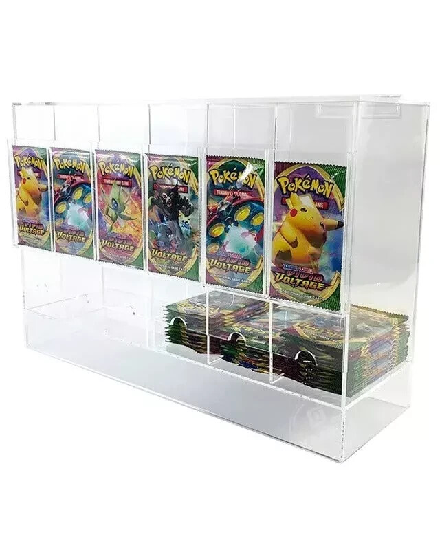 Ultra Card Dispenser Pokémon Booster Pack 6-Slot Acrylic Pro Display Dispenser