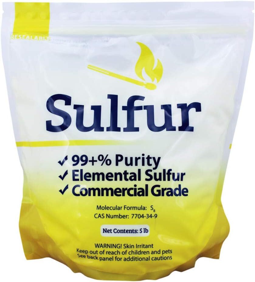 Duda Energy Commercial Grade Sulfur Powder, 99.5+% Purity