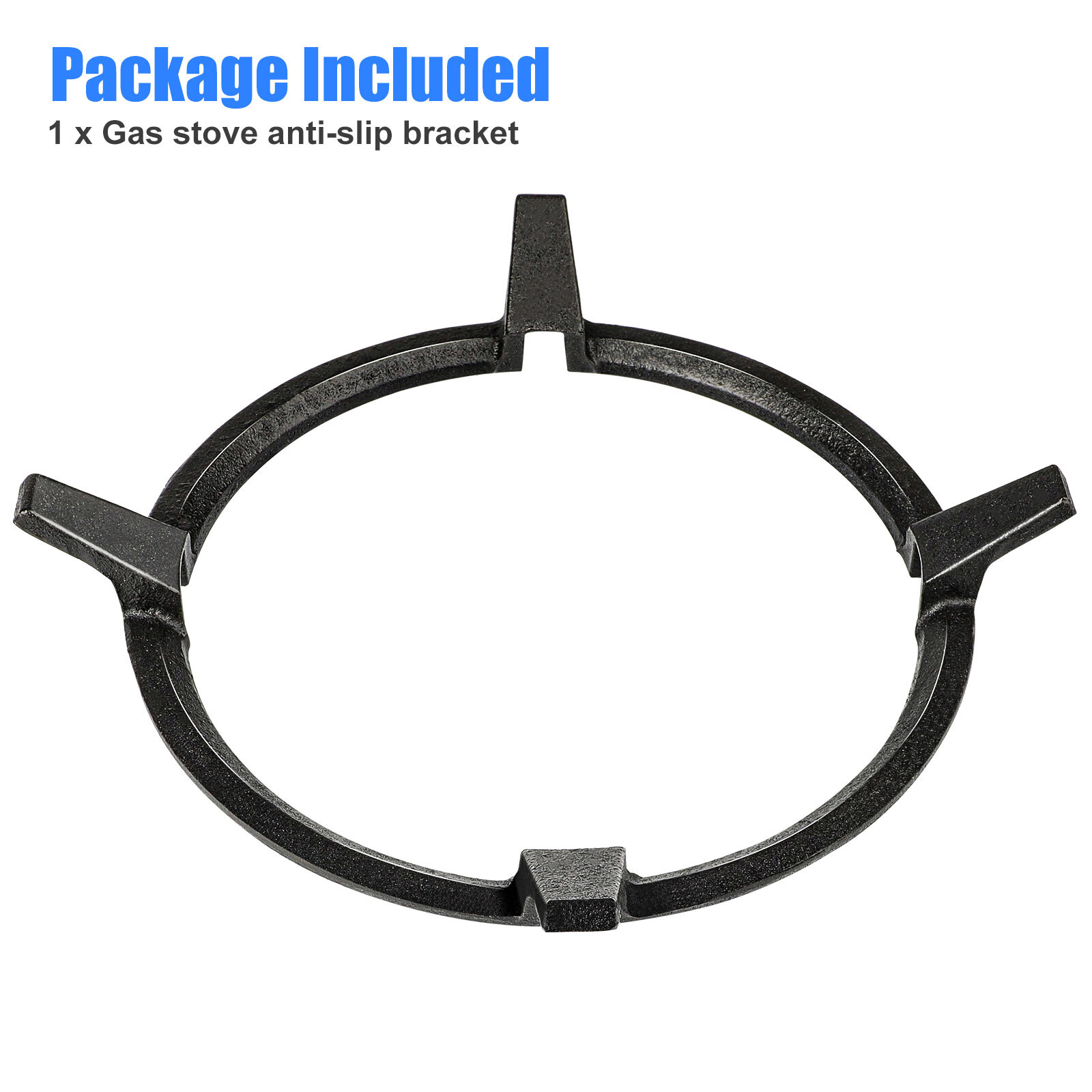 8.4'' Wok Ring Non-slip Black Cast Iron Stove Stand for Kitchen Wok Support Ring