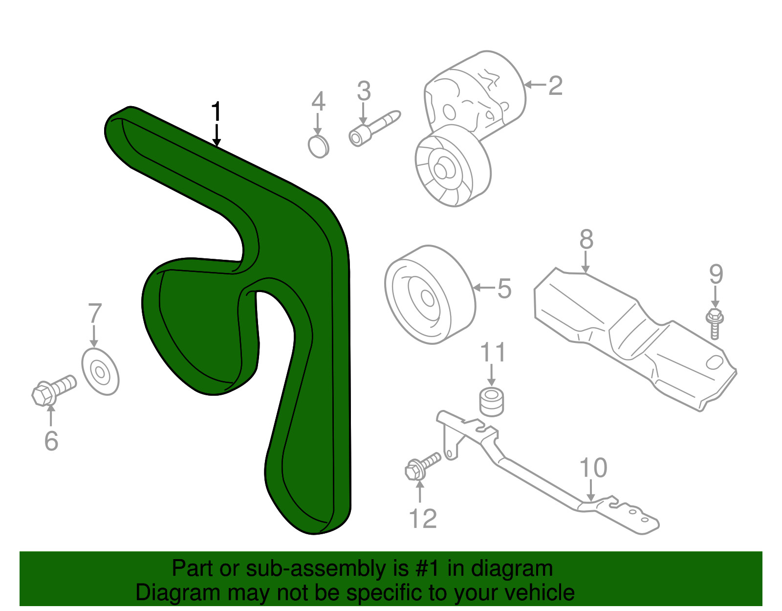 Genuine Subaru Serpentine Belt 23780AA130