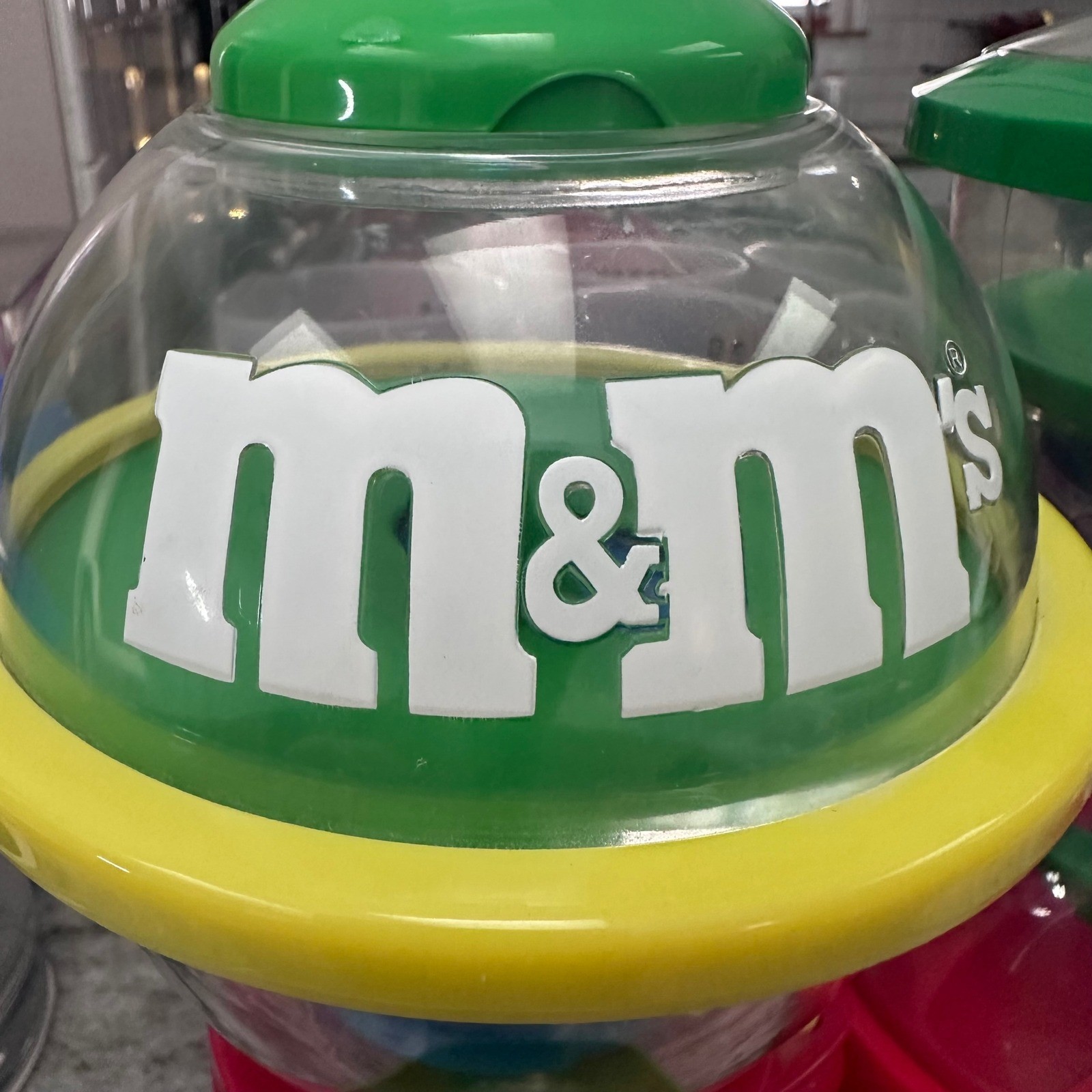 M M candy dispenser toy 2 piece lot spinning spiral chase fun