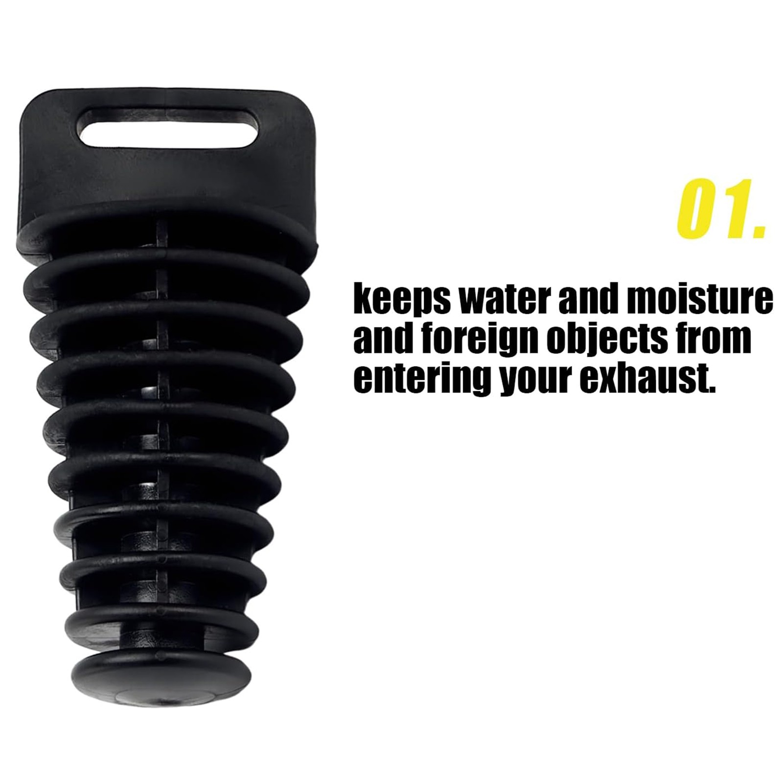 NIBBI Exhaust Muffler Wash Plug ATV Dirt Pit Bike 1.2"-1.8" DB Killer Silencer