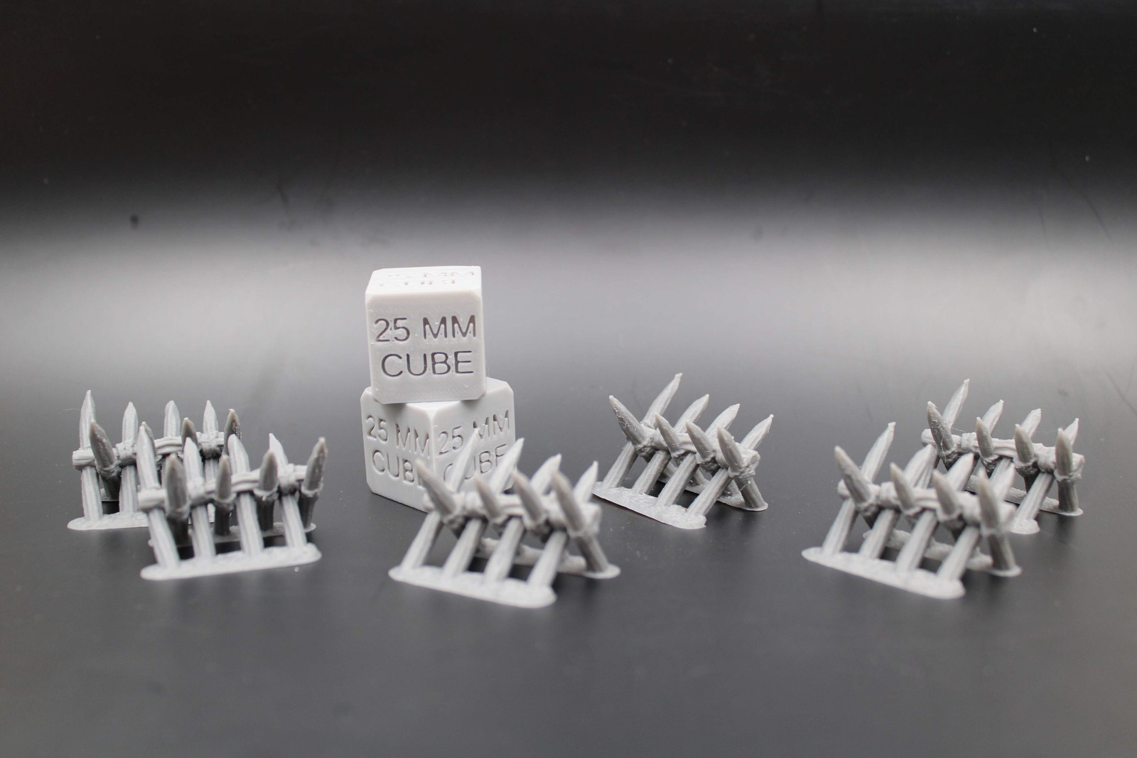 Tabletop Terrain Fantasy Spiked Barricade Scatter Set of 6 Ruin Dnd RPG wargame