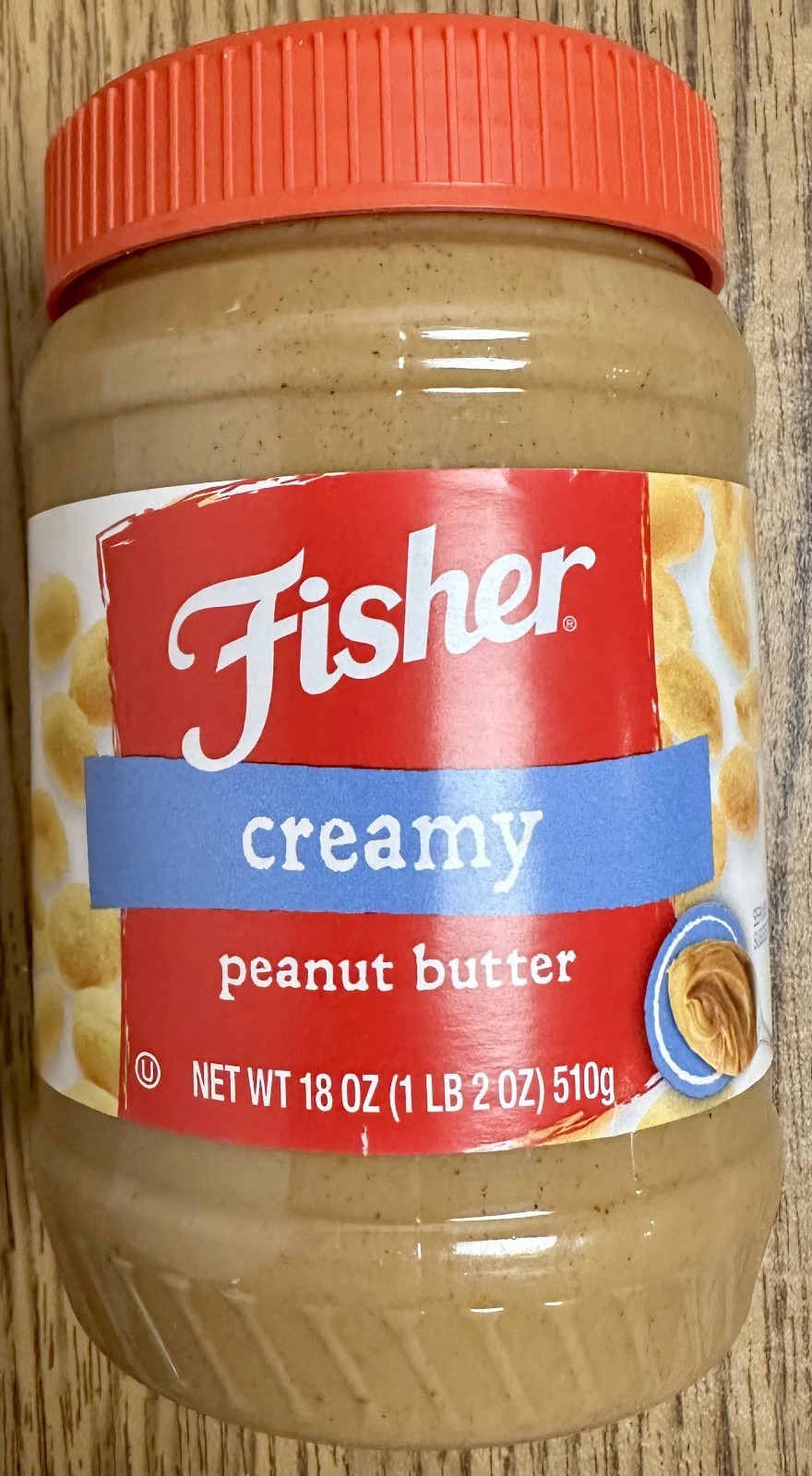 🥜 LOT OF 3: Fisher Brand Creamy Peanut Butter Jars (18oz each) BB 09/2026070690